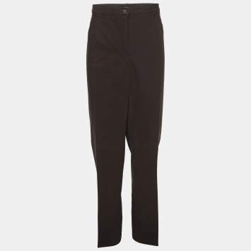 Elena Miro Grey Cotton Pants XXL