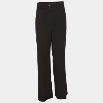 Pre Owned Elena Miro Dark Grey Wool Blend Trousers XXL