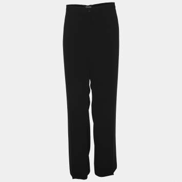 Pre Owned Elena Miro Black Crepe Trousers XXL