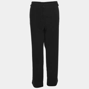 Pre Owned Elena Miro Black Cotton Pants XXL