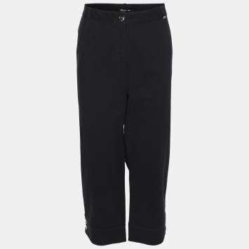 Pre Owned Elena Miro Navy Blue Cotton Pants XXL