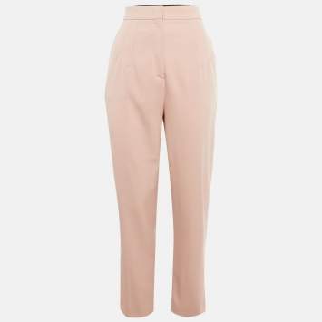 مملوكة مسبقًا Emilio Pucci Pink Wool Pleated Trousers M