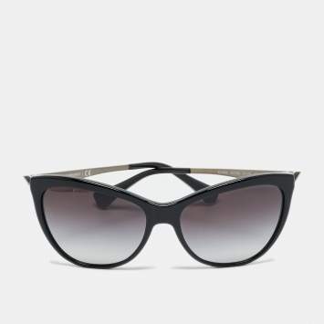 Pre Owned Emporio Armani Black Gradient EA 4030 Cat Eye Sunglasses