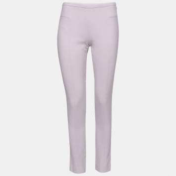 Pre Owned Emporio Armani Grey Jersey Trouser S