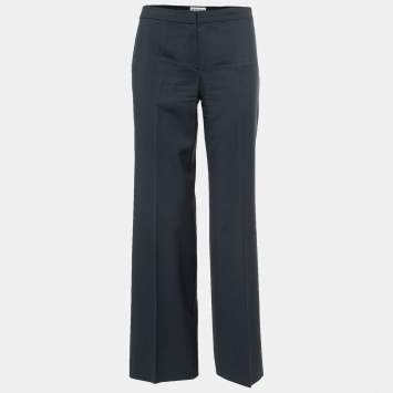 Pre Owned Emporio Armani Vintage Slate Blue Trousers S