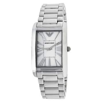 Pre Owned Emporio Armani Mother Of Pearl Stainless Steel Classic AR2037 Women's Wristwatch 24.50 mm
