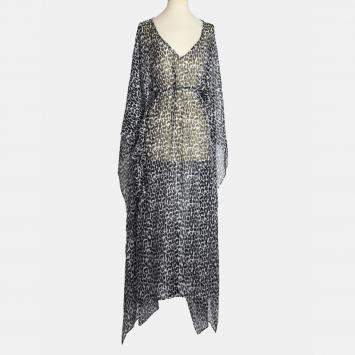 Pre Owned Ermanno Scervino Printed Silk Kaftan IT 46