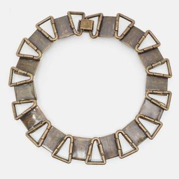 Pre Owned Etro Resin Antique Gold Tone Choker Necklace