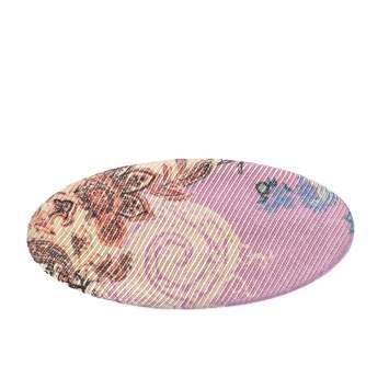 Pre Owned Etro Paisley Print Silk Barette Hair Clip
