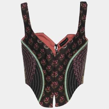 Etro Multicolor Jacquard Buster Top M