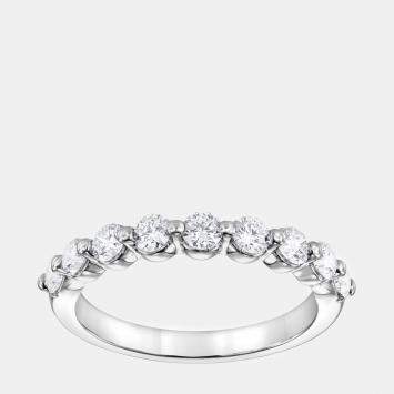 Pre Owned 14K White Gold  Lab Grown Diamond Band (0.7 cts)