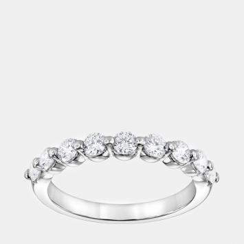 Pre Owned 14K White Gold  Lab Grown Diamond Band (0.75 cts)