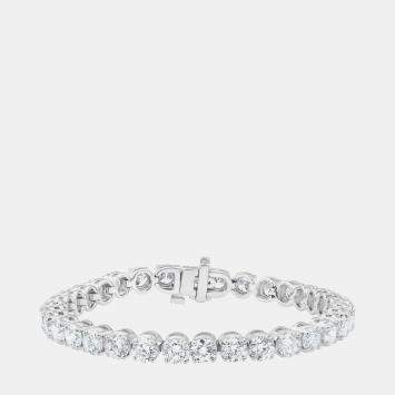 14K White Gold  Lab Grown Diamond Tennis Bracelet (10 cts)