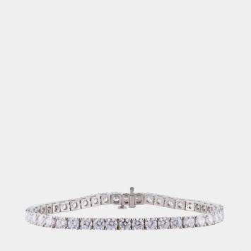 14K White Gold  Lab Grown Diamond Tennis Bracelet (10.45 cts)
