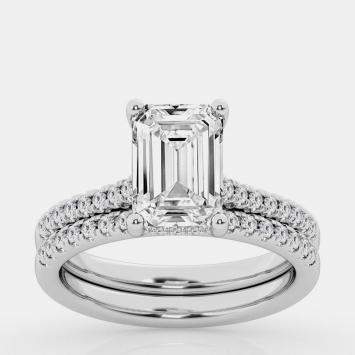 Pre Owned 2.5ct 14k White Gold Lab Grown Diamond Bridal Set