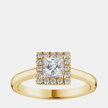 Pre Owned 0.7ct 14k Yellow Gold Lab Grown Diamond Engagement Ring