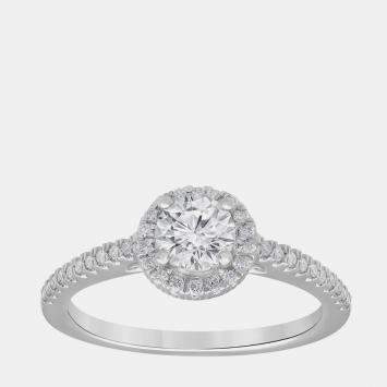 Pre Owned 1.01ct 14k White Gold Lab Grown Diamond Engagement Ring US 7