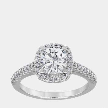 Pre Owned 1.05ct 14k White Gold Lab Grown Diamond Engagement Ring