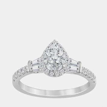 Pre Owned 1.25ct 14k White Gold Lab Grown Diamond Engagement Ring
