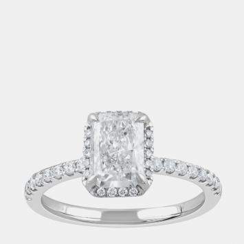 Pre Owned 1.45ct 14k White Gold Lab Grown Diamond Engagement Ring
