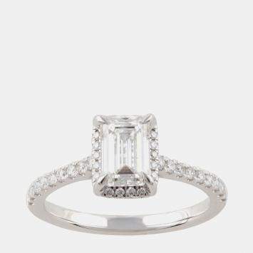 Pre Owned 1.45ct 14k White Gold Lab Grown Diamond Engagement Ring