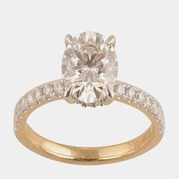 Pre Owned 1.7ct 14k Yellow Gold Lab Grown Diamond Engagement Ring
