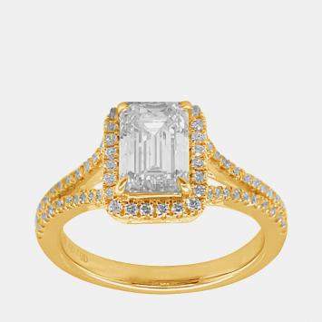 Pre Owned 1.88ct 14k Yellow Gold Lab Grown Diamond Engagement Ring