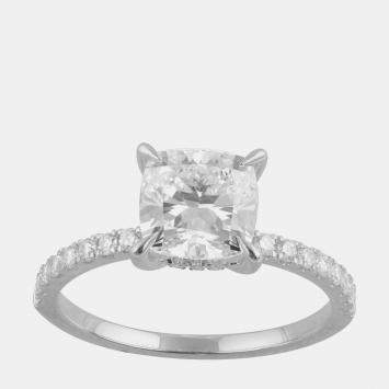 Pre Owned 1.95ct 14k White Gold Lab Grown Diamond Engagement Ring