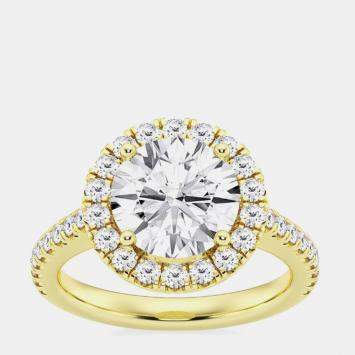 Pre Owned 1.95ct 14k Yellow Gold Lab Grown Diamond Engagement Ring