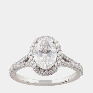 Pre Owned 1.95ct 14k White Gold Lab Grown Diamond Engagement Ring