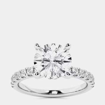 Pre Owned 2.23ct 14k White Gold Lab Grown Diamond Engagement Ring