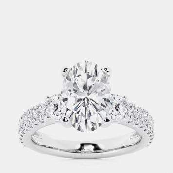 Pre Owned 2.23ct 14k White Gold Lab Grown Diamond Engagement Ring