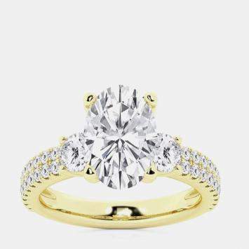 Pre Owned 2.23ct 14k Yellow Gold Lab Grown Diamond Engagement Ring