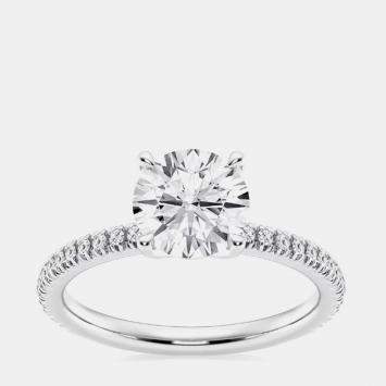 Pre Owned 2.23ct 14k White Gold Lab Grown Diamond Engagement Ring