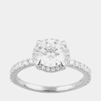 Pre Owned 2.23ct 14k White Gold Lab Grown Diamond Engagement Ring