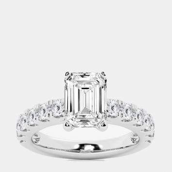 Pre Owned 2.45ct 14k White Gold Lab Grown Diamond Engagement Ring