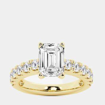 Pre Owned 2.45ct 14k Yellow Gold Lab Grown Diamond Engagement Ring