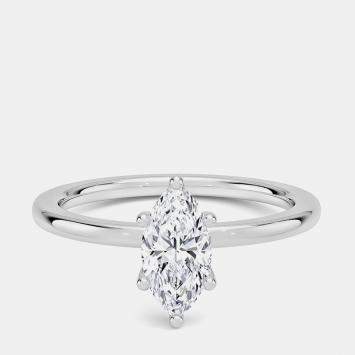 Pre Owned 0.7ct 14k White Gold Lab Grown Diamond Solitaire Ring