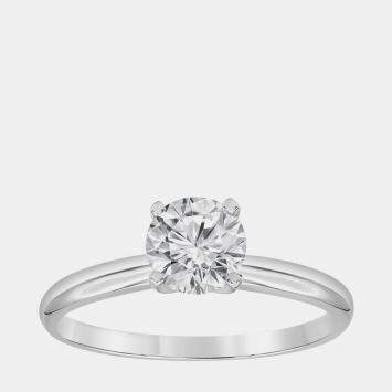 Pre Owned 1ct 14k White Gold Lab Grown Diamond Solitaire Ring