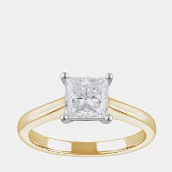 Pre Owned 1.5ct 14k Yellow Gold Lab Grown Diamond Solitaire Ring