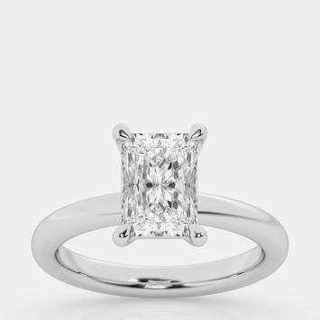Pre Owned 3ct 14k White Gold Lab Grown Diamond Solitaire Ring