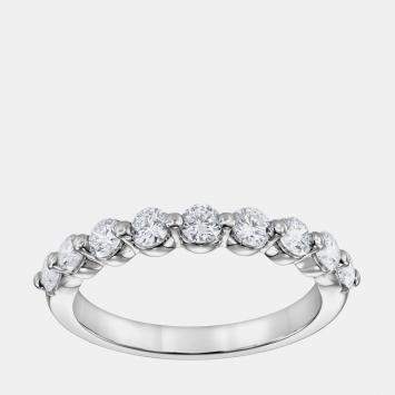Pre Owned 0.7ct 14k White Gold Lab Grown Diamond Band