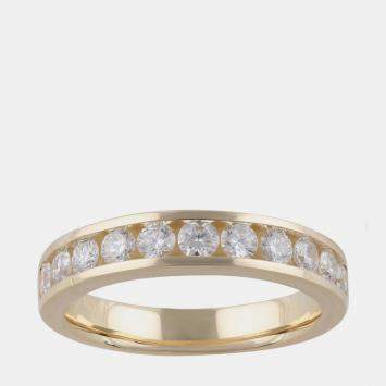 Pre Owned 0.75ct 14k Yellow Gold Lab Grown Diamond Band