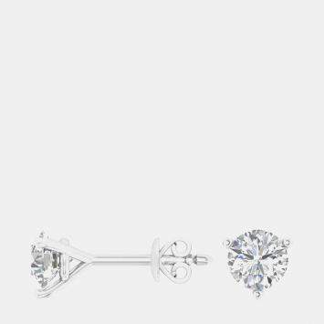 Pre Owned 1.5ct 14k White Gold Lab Grown Diamond Martini Stud Earring