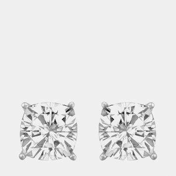 Pre Owned 1.95ct 14k White Gold Lab Grown Diamond Basic Stud Earring