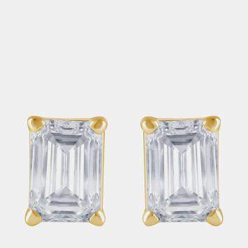 Pre Owned 2ct 14k White Gold Lab Grown Diamond Basic Stud Earring