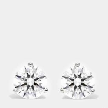 Pre Owned 2ct 14k White Gold Lab Grown Diamond Martini Stud Earring