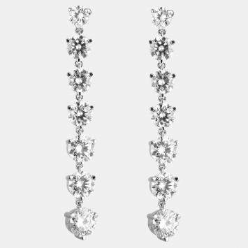Pre Owned 5.95ct 14k White Gold Lab Grown Diamond Fashion Earring