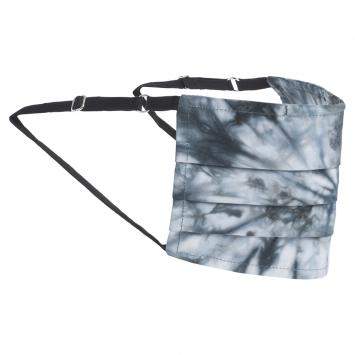 Pre Owned Non-Medical Handmade Black Tie Dye Face Mask By Mr. Moudz Collection (Available for UAE Customers Only)