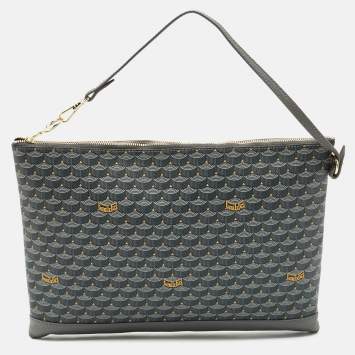 Faure Le Page Grey Scale Coated Canvas Pochette Zip 33 